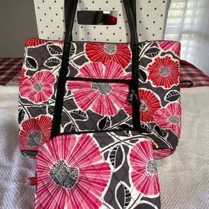 Vera Bradley purse and cosmetic bag